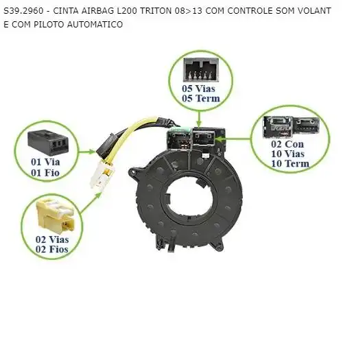CINTA AIRBAG MITSUBISHI L-200 TRITON 2008 A 2013