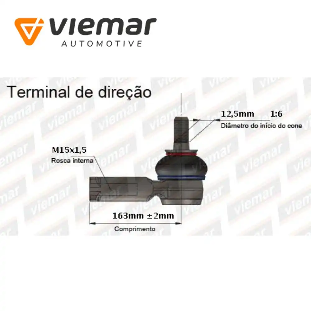 PONTEIRA DIRECAO TOYOTA COROLLA 03/ ESQ