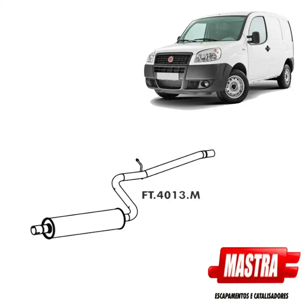SILENCIOSO INTERMEDIARIO DOBLO 1.8 8V 16V 2011 A 2020 E-TORQ