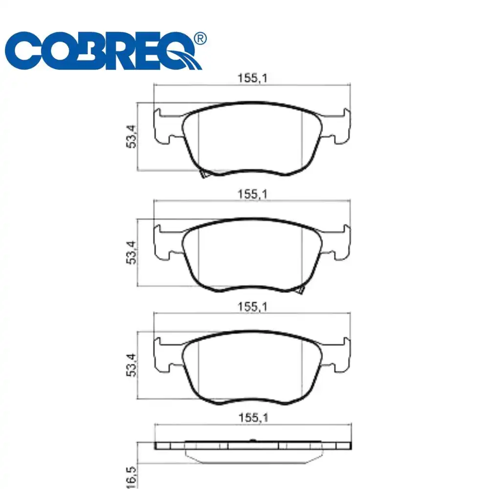 PASTILHA FREIO DIANTEIRA CIVIC 1.5 2.0 2019 ACIMA