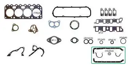 JUNTA MOTOR FIESTA,KA 1.0 (MT ENDURA) C/ RETENTOR