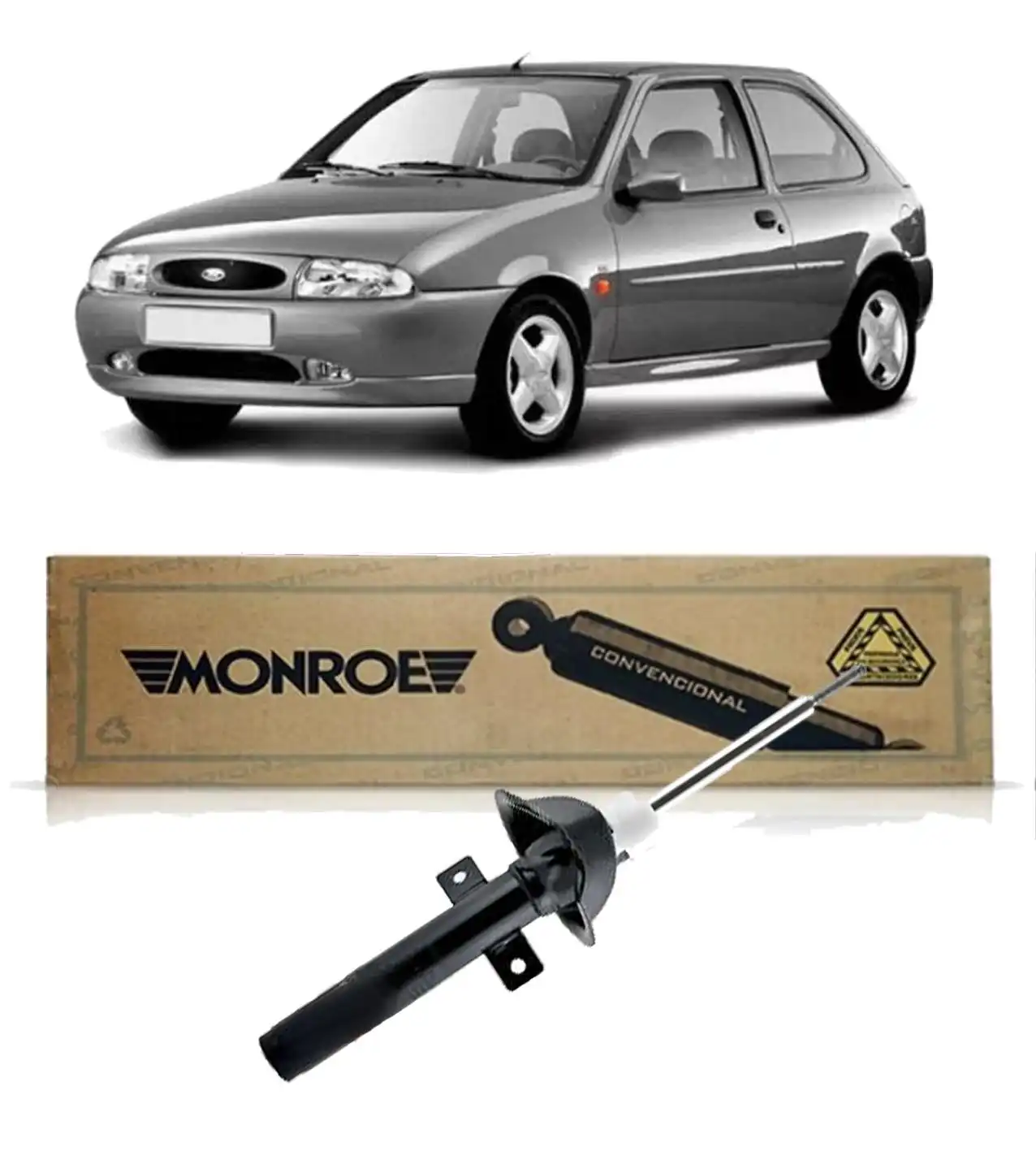 AMORTECEDOR DIANTEIRO FIESTA 1996 A 2002