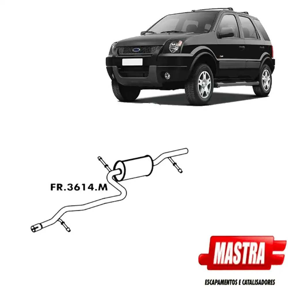 SILENCIOSO INTERMEDIARIO ECOSPORT 2.0 4X2 2003 A 2012