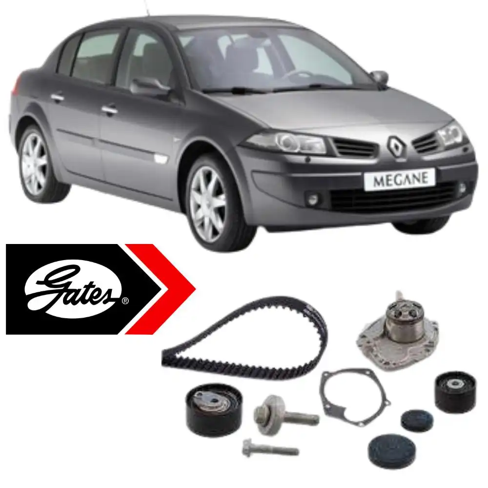 KIT CORREIA DENTADA MEGANE 2.0 2003 A 2011 COM BOMBA DAGUA