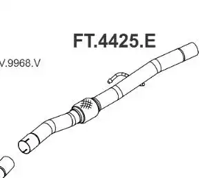 TUBO INTERM FIAT STRADA 1.3 8V FREEDOM 2020 EM DIANTE C/ FLE