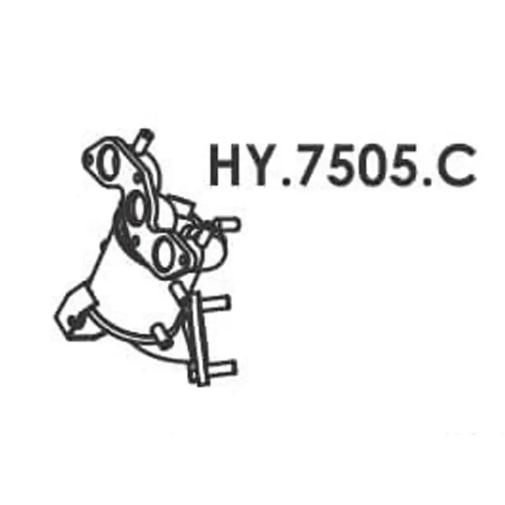 CANO SAIDA MOTOR HB20 1.0 3CC 2015 A 2019 (C/CATALISADOR)