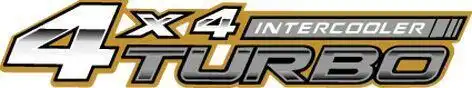 EMBLEMA ADESIVO TOYOTA HILUX 05/08 4X4 TURBO INTERCOOLER (