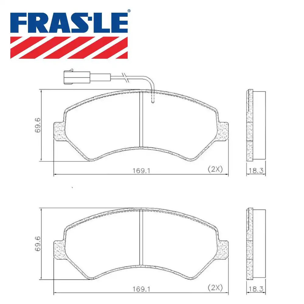 PASTILHA FREIO DIANTEIRA FIAT DUCATO 2.3 2018/