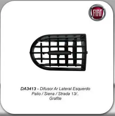 GRADE VENT INT PALIO/SIENA/STRADA 2013/ GRAFITE ESQ (LATERAL