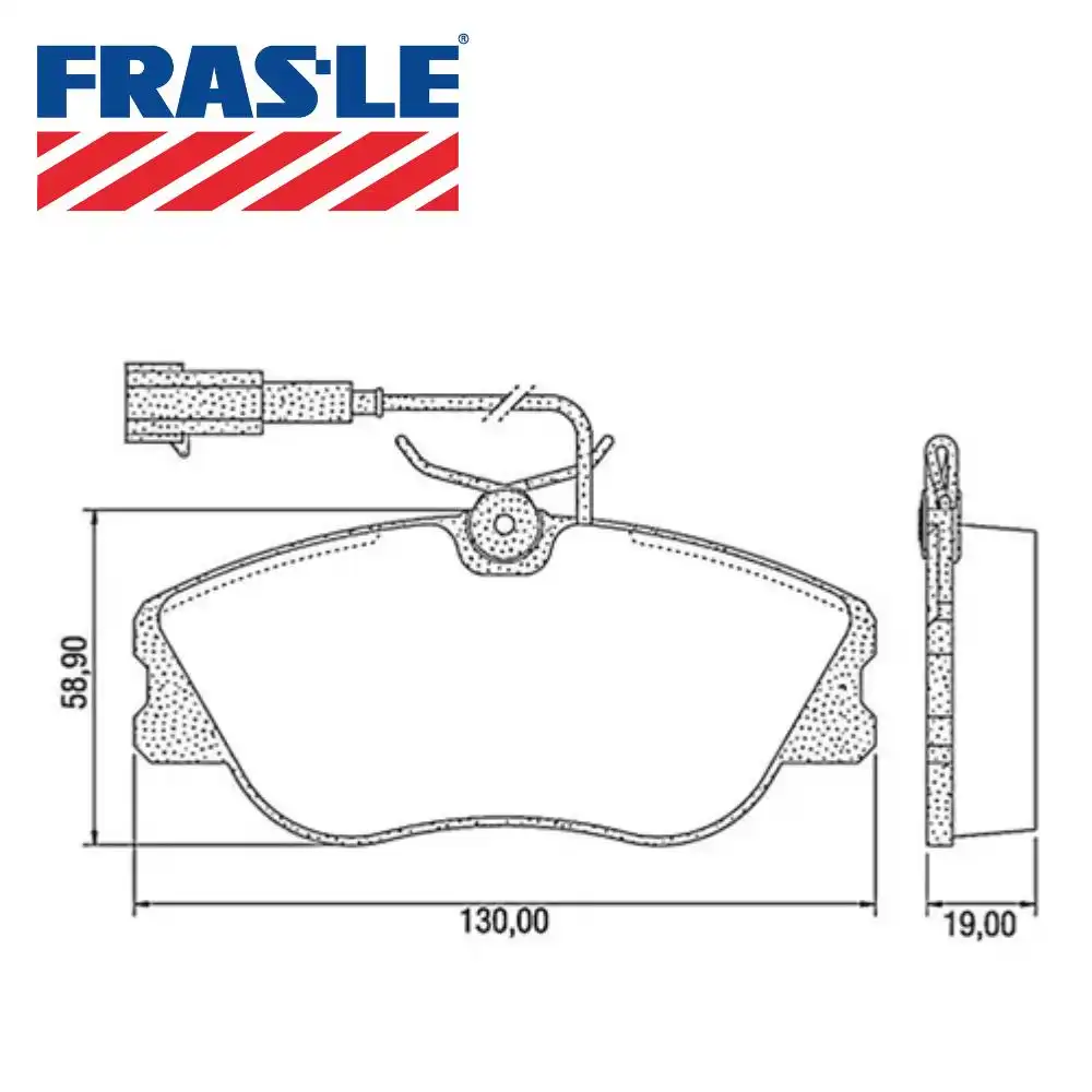 PASTILHA FREIO DIANTEIRA FIAT MAREA 2.4 20V 2000/ SISTEMA GI