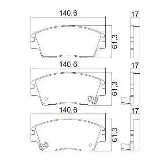 PASTILHA FREIO DIANTEIRA HYUNDAI IX35 2.0 16V 2018/ CERAMICA