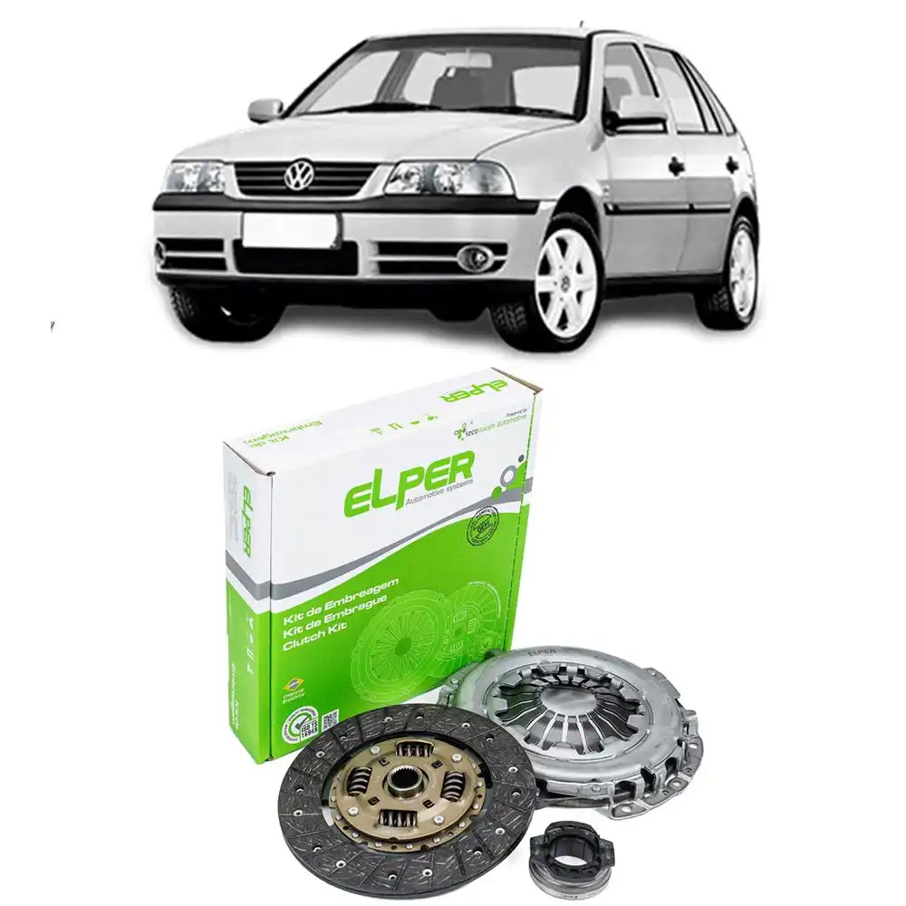 KIT EMBREAGEM GOL PLUS MI 1.0 16V TURBO COM ROLAMENTO