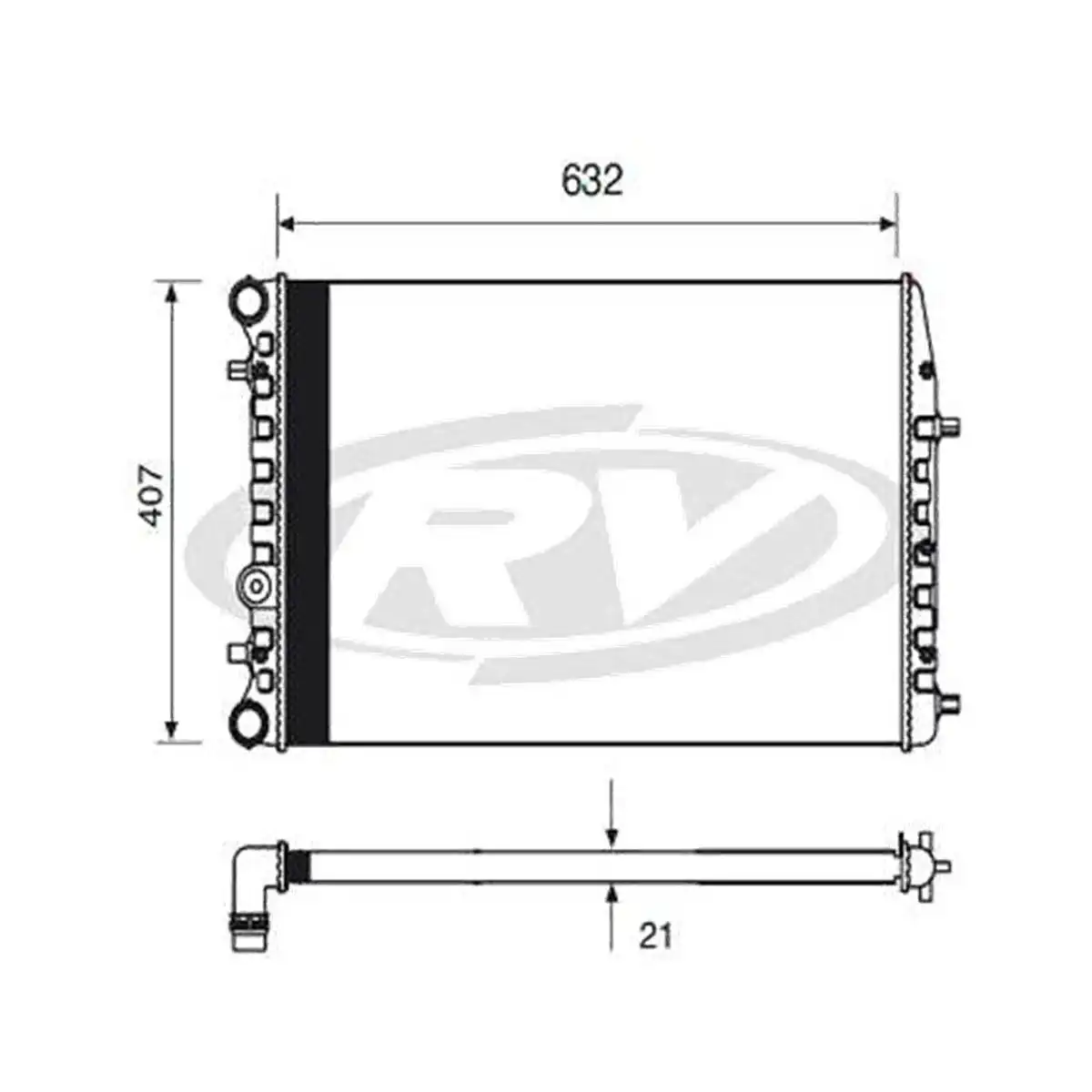 RADIADOR FOX POLO 1.0 1.6 2003 A 2005 COM AR ENGATE RAPIDO