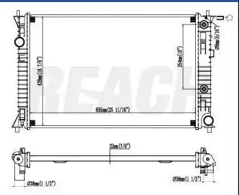 RADIADOR FUSION 2.3 3.0 V6 16V 2006 A 2009