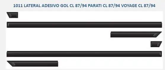 FRISO LATERAL GOL CL 87/94 CINZA