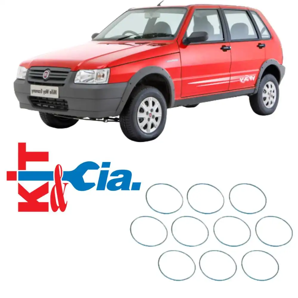 KIT ANEL VEDACAO CABECOTE UNO FIRE 1.0 8V 2001 A 2013 BOBINA