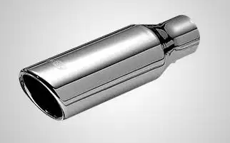 TUBO TERMINAL CROMADO 2 REDONDA RETA SIMPLES