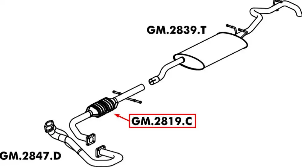 CATALISADOR S-10 2.4 1999 A 2006 CABINE SIMPLES