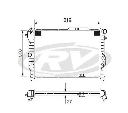 RADIADOR VECTRA 93/96 GLS,CD,GSI 2.0 8/16V C/ AR