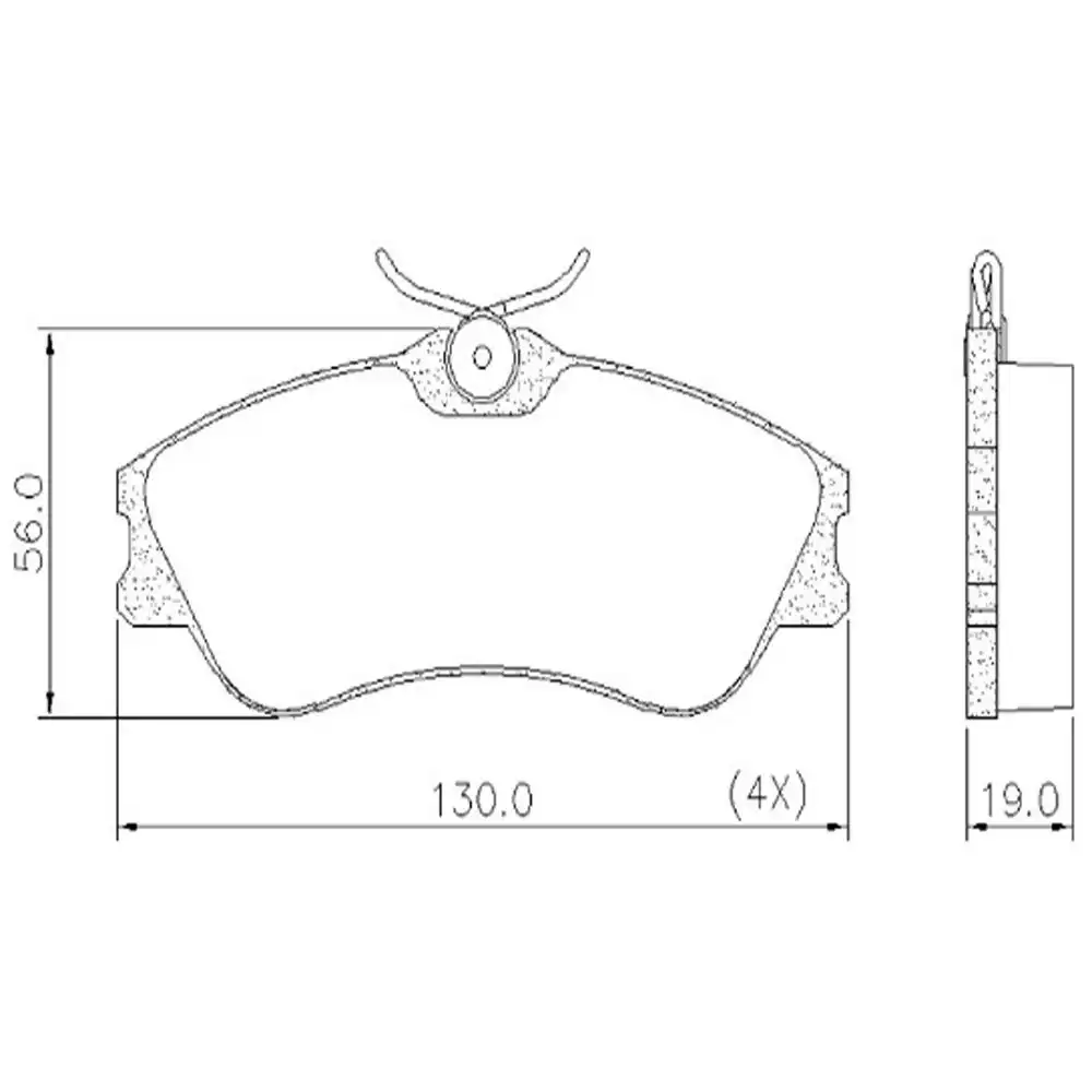 PASTILHA FREIO DIANTEIRA CITROEN XSARA 1.6 1.8 2.0 16V 2000/