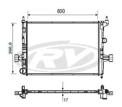 RADIADOR ASTRA 1.8 2.0 8V 16V 2009 A 2011 CAMBIO MANUAL