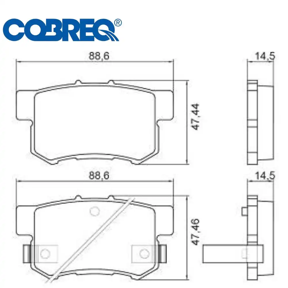 PASTILHA FREIO TRASEIRA HONDA NEW CIVIC 2006 A 2011 CERAMICA