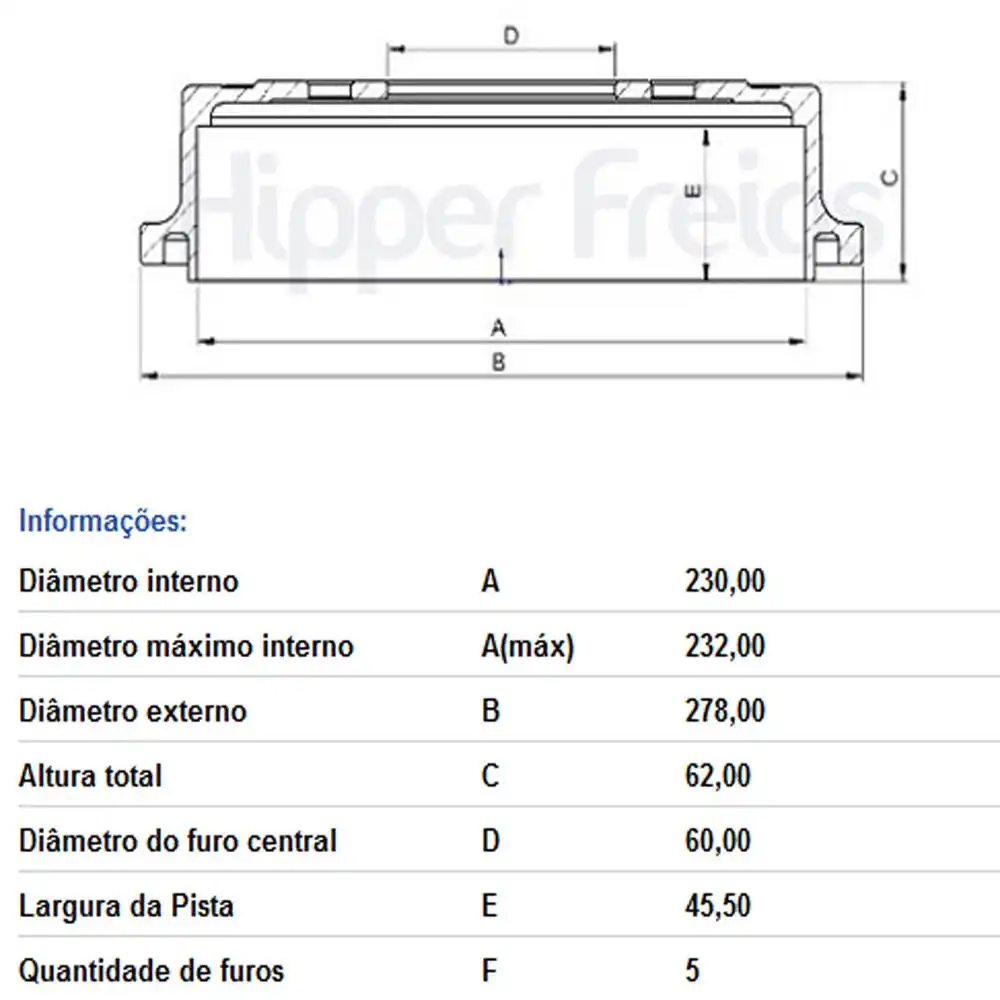 TAMBOR FREIO TRASEIRO TRACKER 1.0 12V 2020 ACIMA