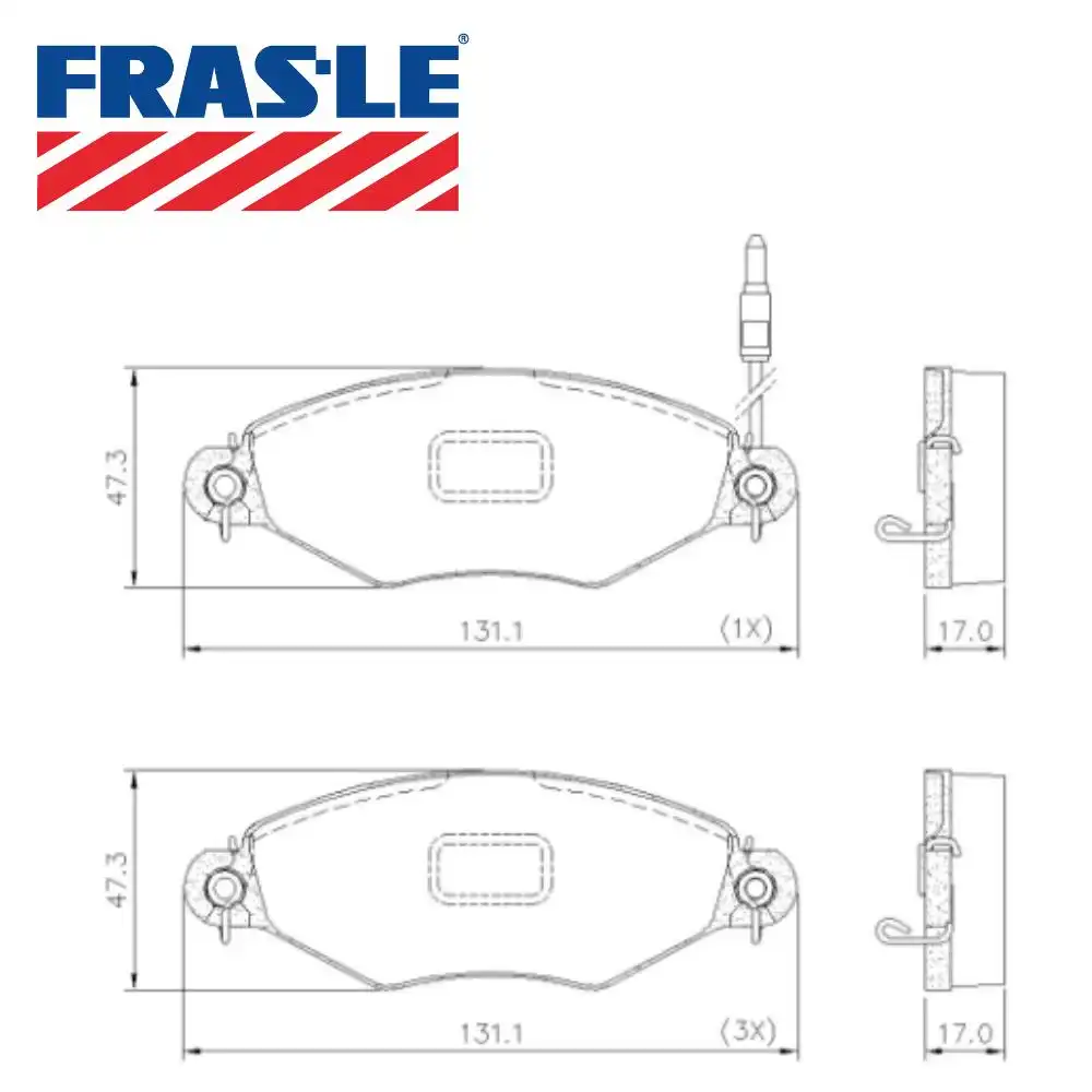 PASTILHA FREIO DIANTEIRA XSARA 1.4 1.5 1.6 1.8 1.9 1997/