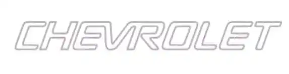 EMBLEMA ADESIVO "CHEVROLET" S-10 TAMPA CONTORNO PRATA