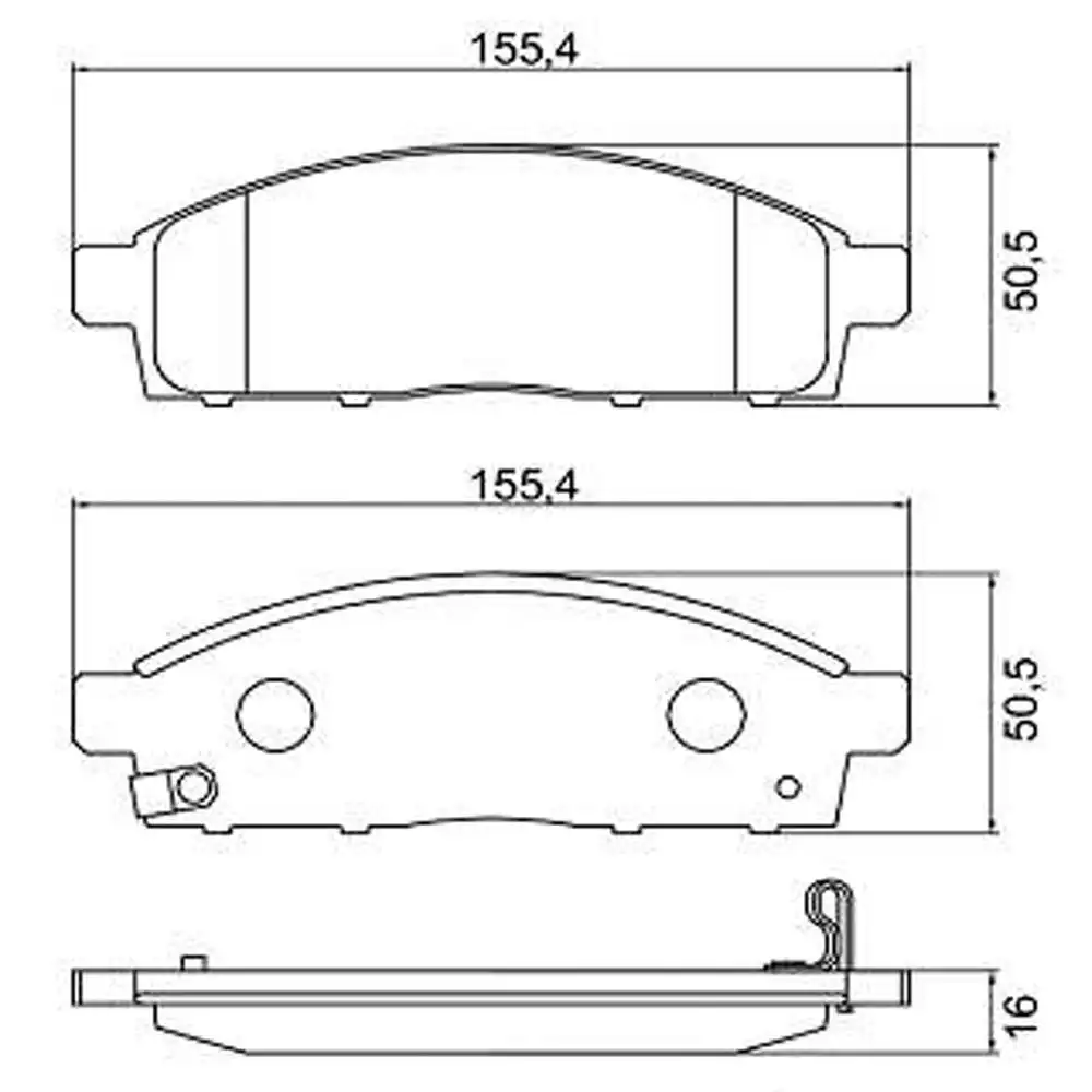 PASTILHA FREIO DIANTEIRA MITSUBISHI L-200 TRITON 2008/