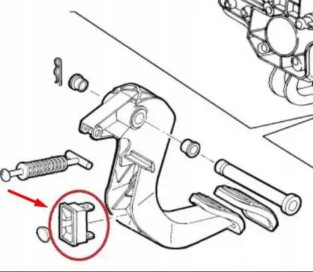 BUCHA SUPORTE PEDAL EMBREAGEM FIAT DOBLO