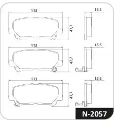 PASTILHA FREIO TRASEIRA TRAILBLAZER 2.8 16V 2012 ACIMA