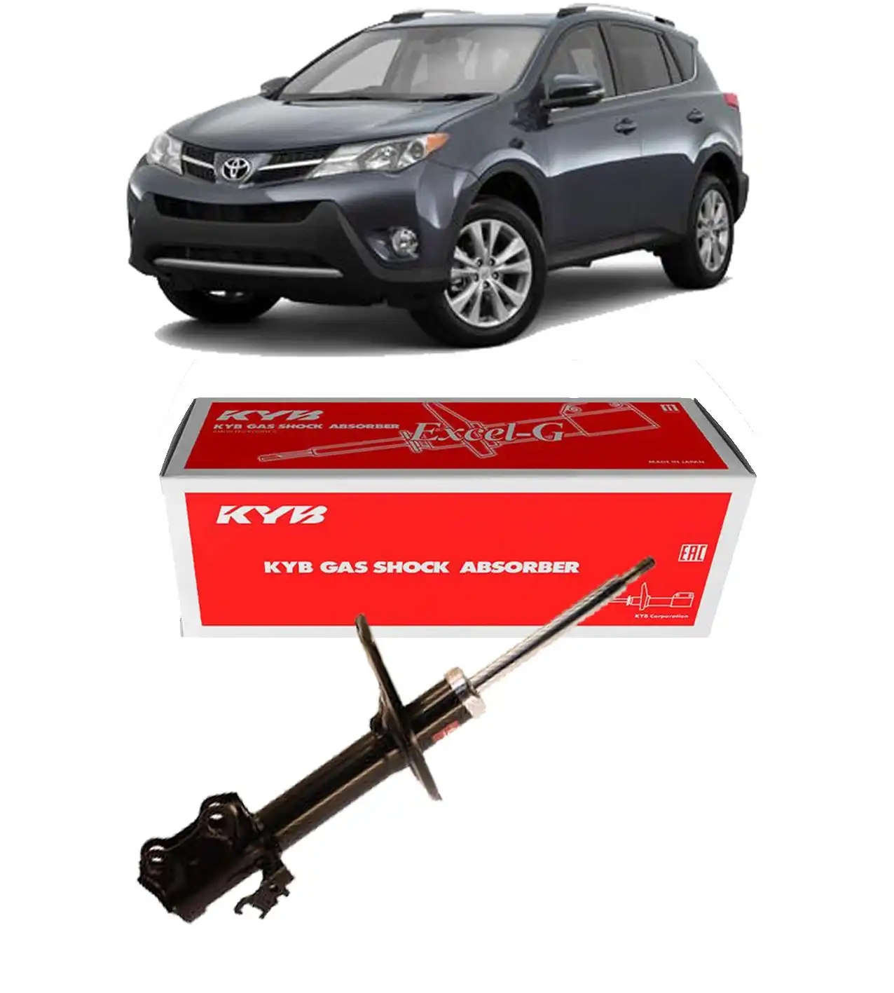 AMORTECEDOR DIANTEIRO TOYOTA RAV4 2013 A 2018 ESQUERDO