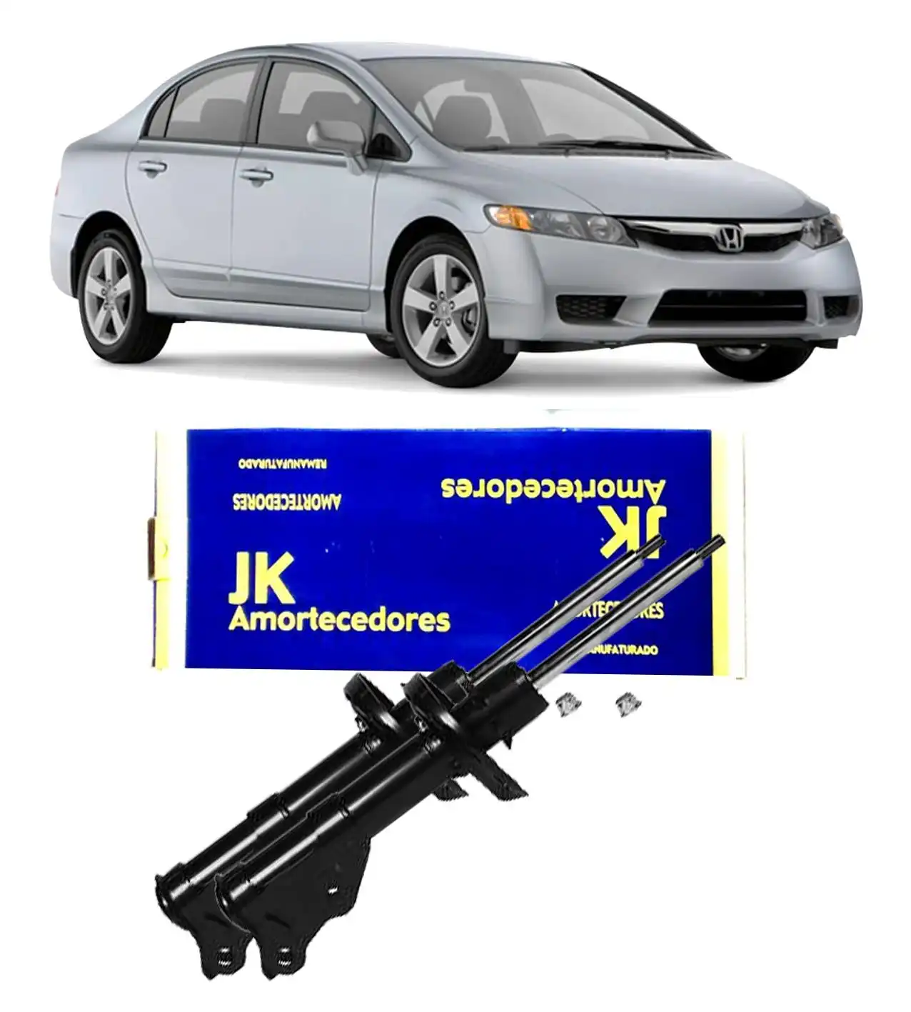 AMORTECEDOR DIANTEIRO HONDA NEW CIVIC 2006 A 2011 REMAN JG