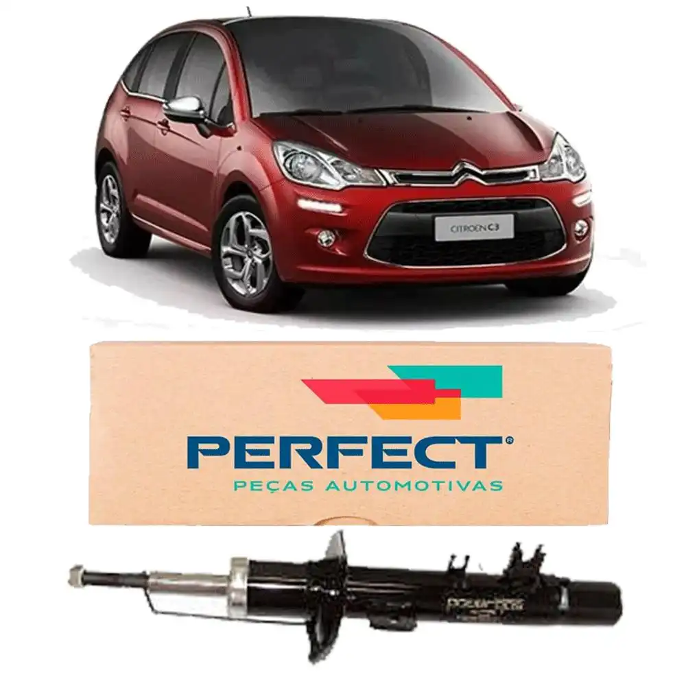 AMORTECEDOR DIANTEIRO CITROEN C3 2002 A 2012 ESQUERDO
