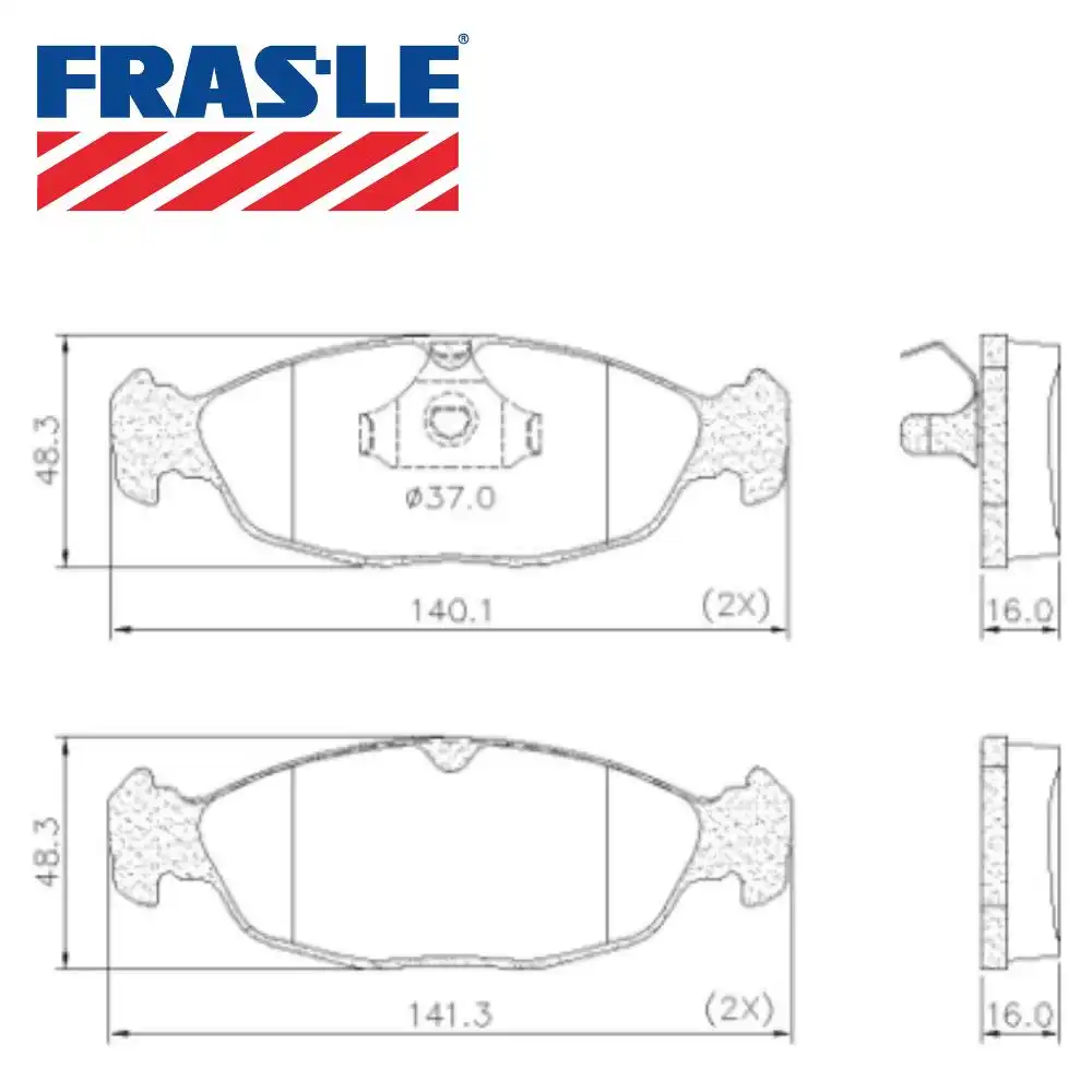 PASTILHA FREIO DIANTEIRA CORSA 1.0 1.4 1.6 2000/ TEVES