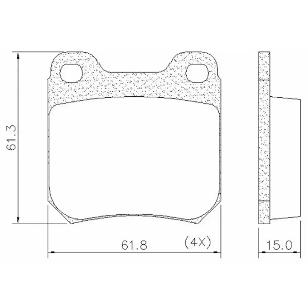 PASTILHA FREIO TRASEIRA VECTRA 1996 A 2011