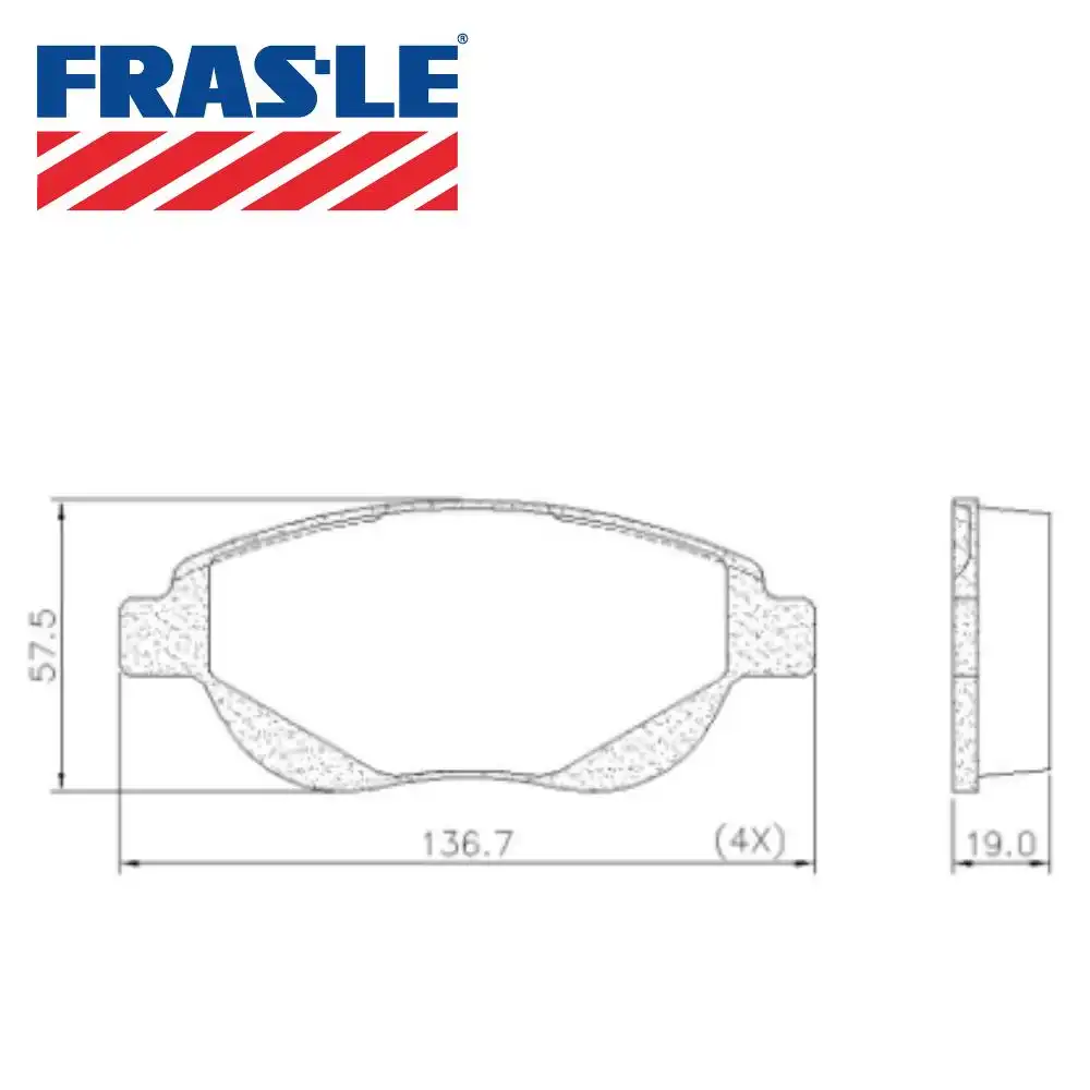 PASTILHA FREIO DIANTEIRA CITROEN C4 2.0 16V 2009 A 2015