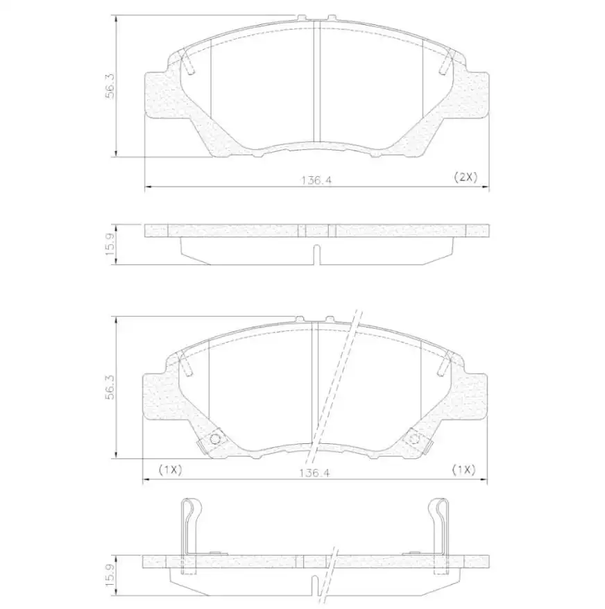 PASTILHA FREIO DIANTEIRA HONDA CITY 1.5 2015/ CERAMICA