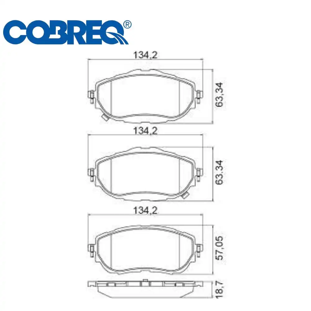 PASTILHA FREIO DIANTEIRA TOYOTA COROLLA 1.8 2.0 2014 A 2019