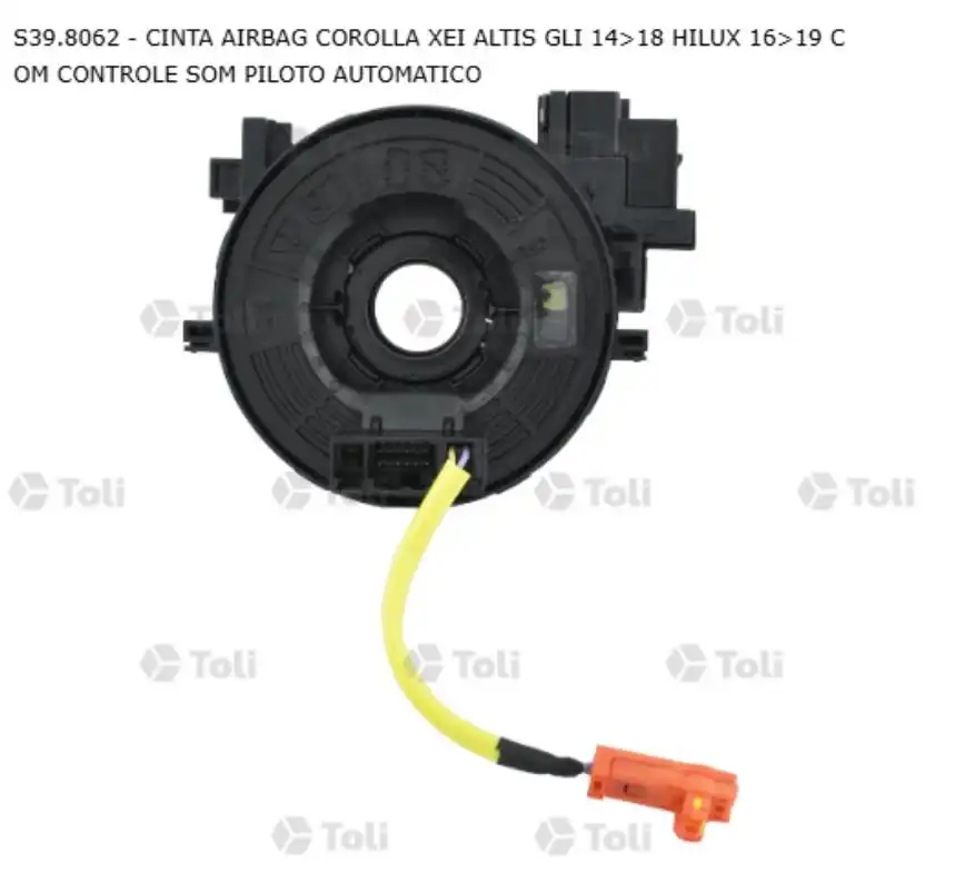 CINTA AIRBAG TOYOTA HILUX 2016 A 2019