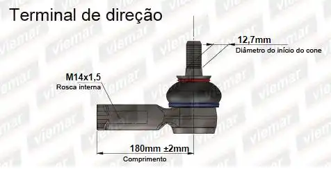 PONTEIRA DIRECAO HONDA FIT 08/ CITY 09/ ESQ