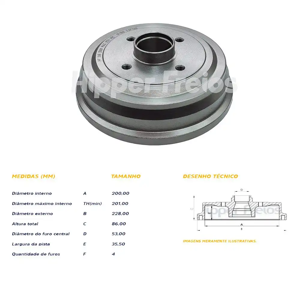 TAMBOR FREIO TRASEIRO CORSA 1.0 1.6 1.8 2002 A 2012 COM CUBO