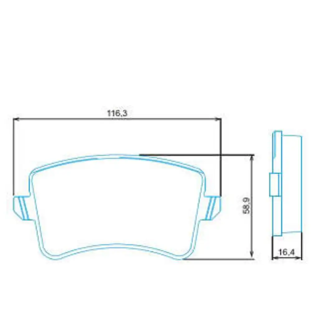 PASTILHA FREIO TRASEIRA AUDI A4 3.0 3.2 2008 ACIMA
