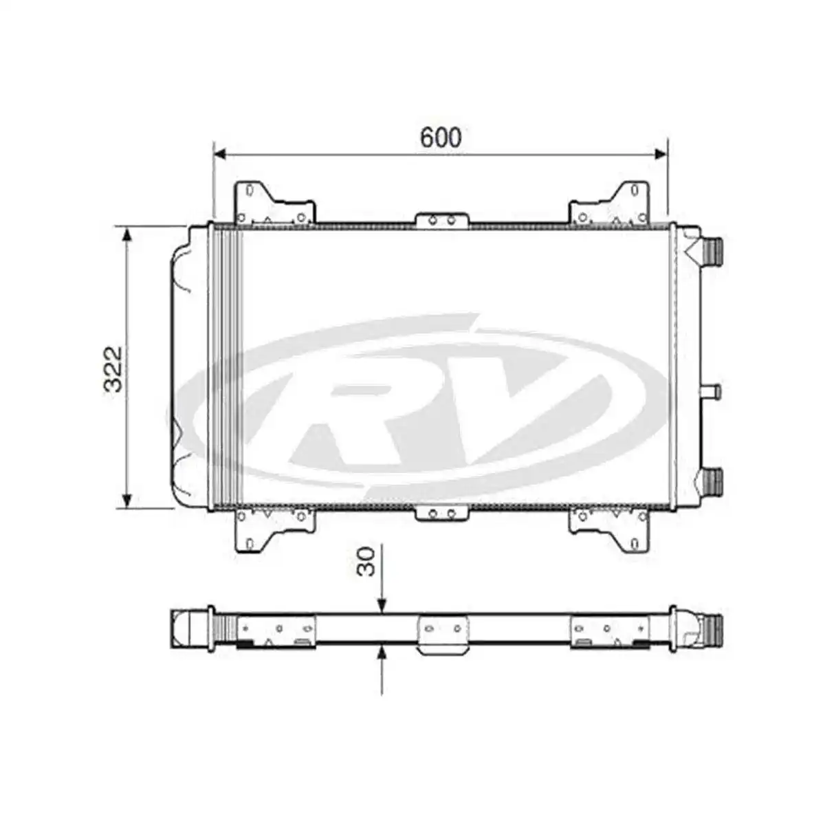 RADIADOR ESCORT 1.6 CHT 1983 A 1986