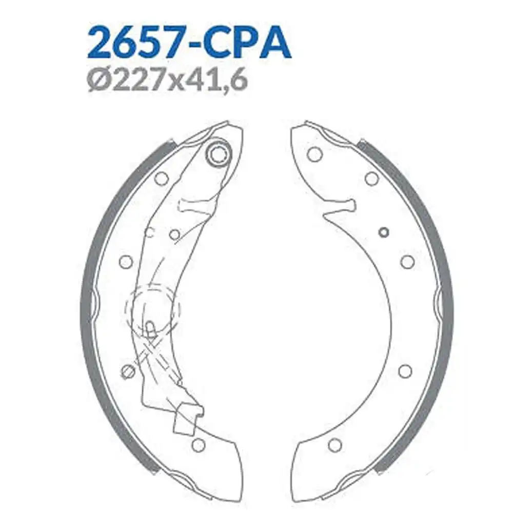SAPATAS FREIO CITROEN PICASSO 99/ BERLINGO PARTNER 96/ HOGGA