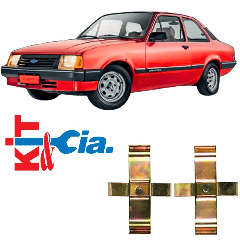 MOLA PASTILHA FREIO CHEVETTE  (KIT)