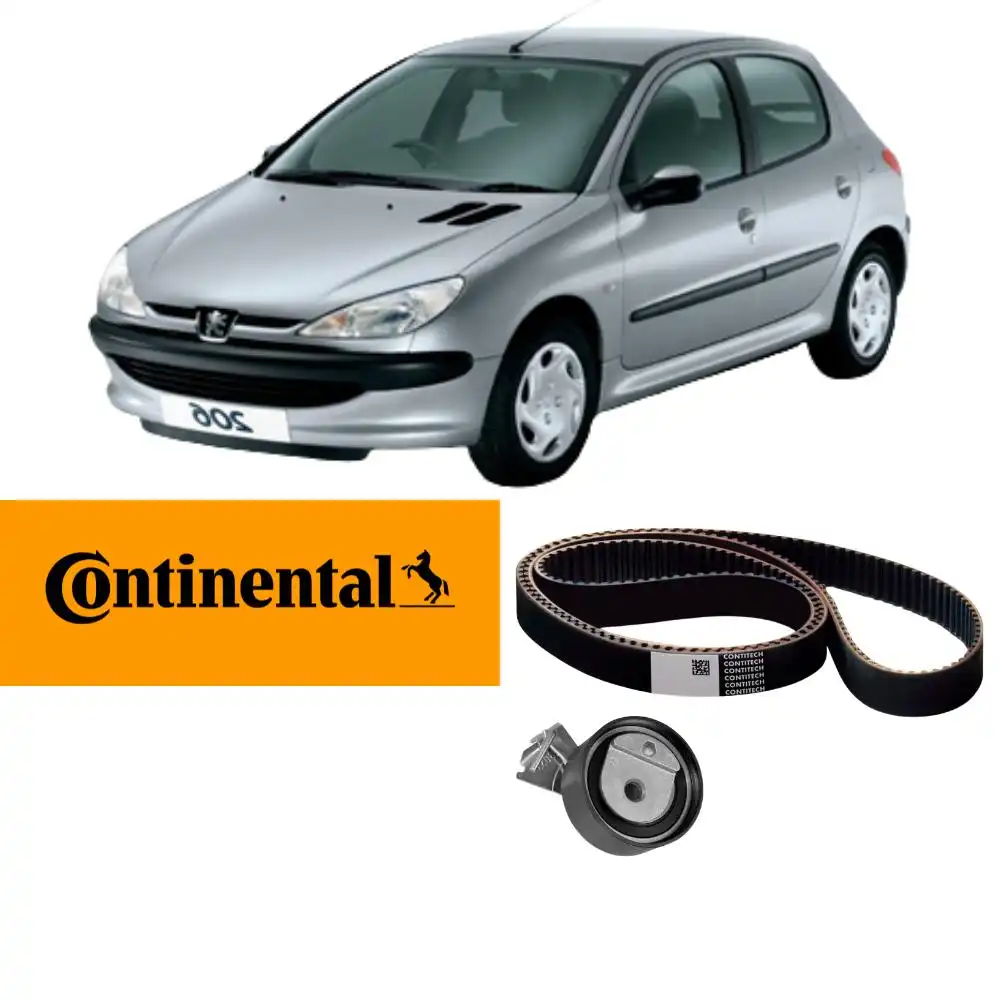 KIT CORREIA DENTADA 206 1.4 8V 2004 A 2010