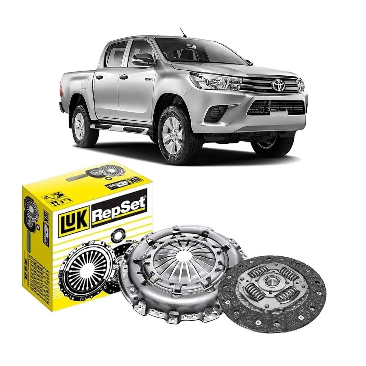 KIT EMBREAGEM TOYOTA HILUX 2.8 16V 2016 A 2021 SEM ROLAMENTO