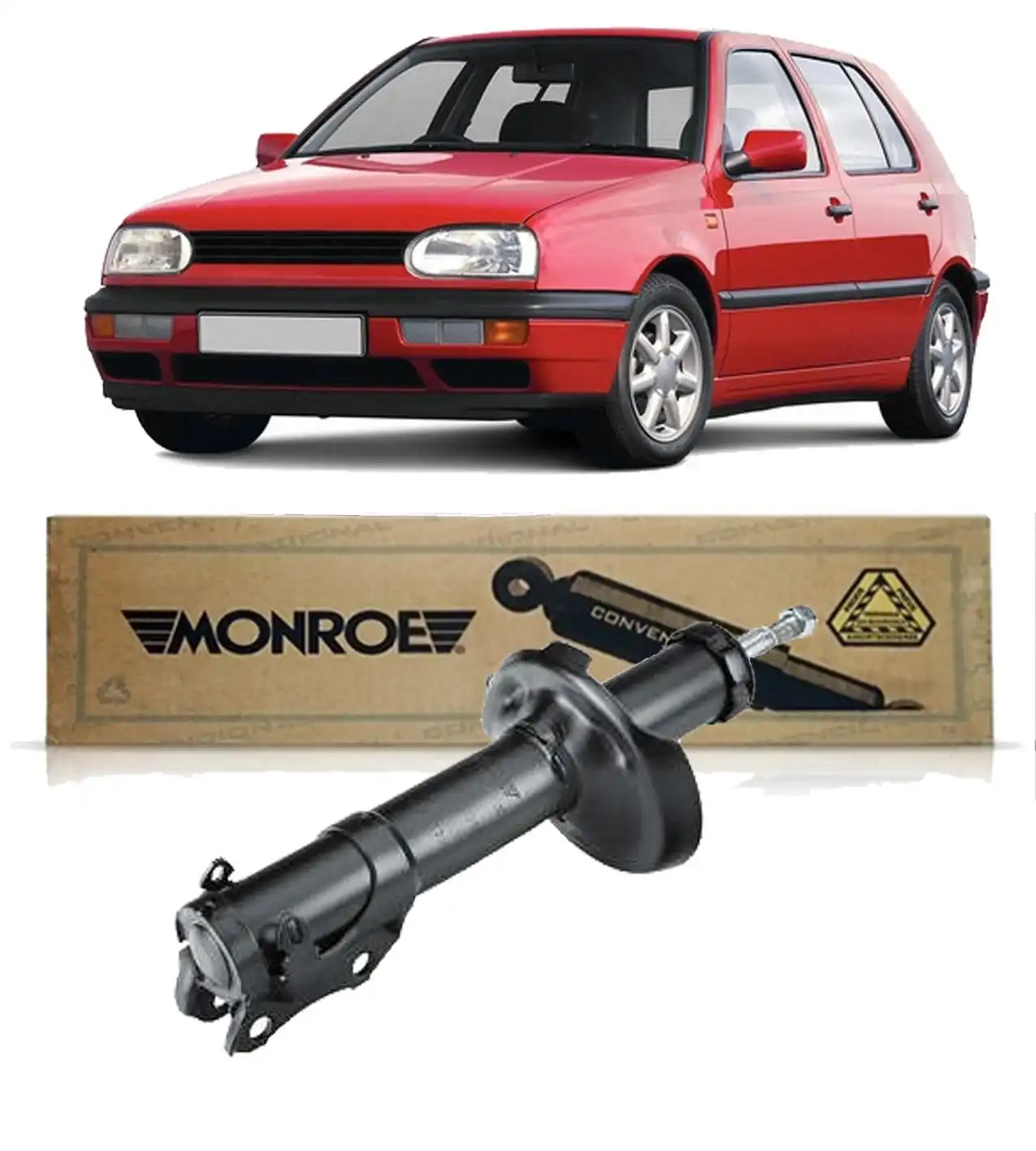 AMORTECEDOR DIANTEIRO GOLF 1995 A 1998 GL GTI GLX